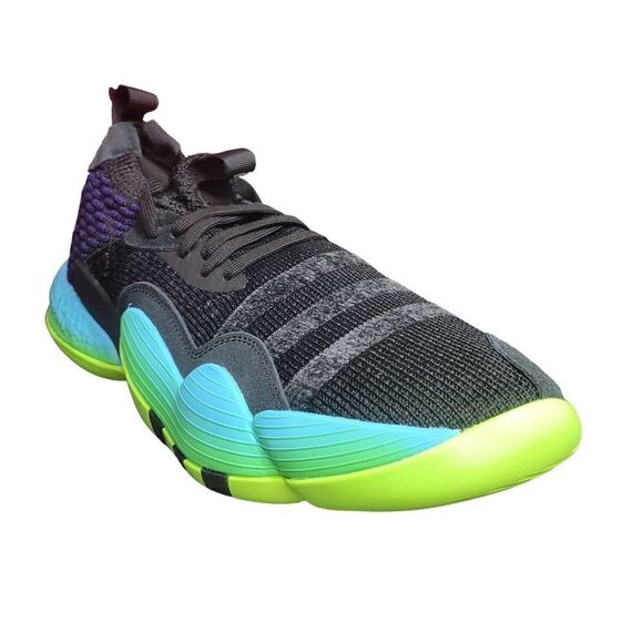 adidas Trae Young 2.0 Trae-Tlien Black Green Blue Basketball Shoes H06473 - Picture 1 of 6